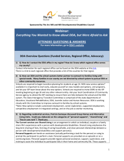 Everything You Wanted to Know about DDA but Were Afraid to