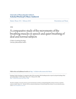 A comparative study of the movements of the breathing muscles in