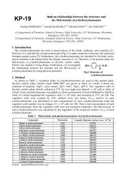 Study onrelationship between the structure and the Mol