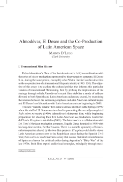 Almodóvar, El Deseo and the co-Production of Latin American Space