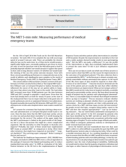 - European Resuscitation Journal