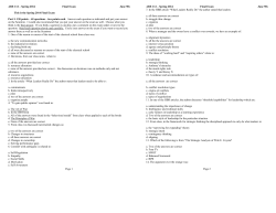 ARE 112 &ndash; Spring 2014 Final Exam June 9th