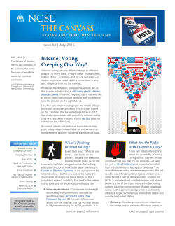 Internet Voting: Creeping Our Way?