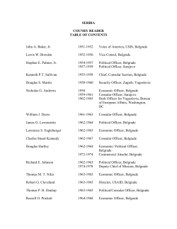 Serbia - Association for Diplomatic Studies and Training