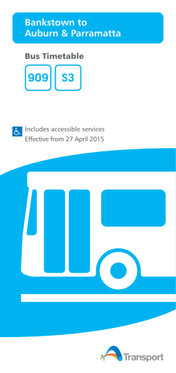 909 - Bankstown to Parramatta