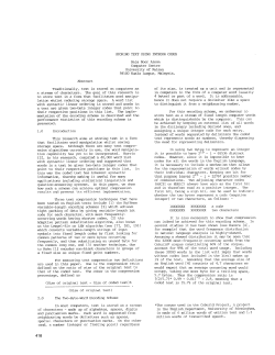 STORING TEXT USING INTEGER CODES
