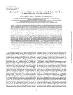 The Limitations of Ancestral State