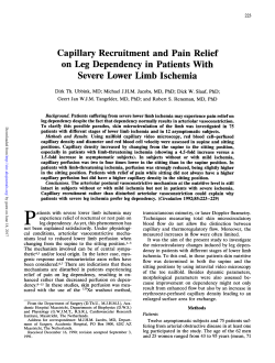 on Leg Dependency in Patients With