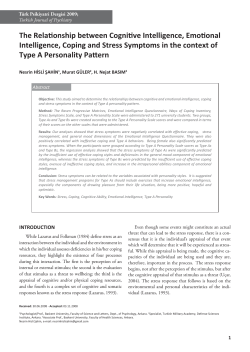 The Relationship between Cognitive Intelligence, Emotional