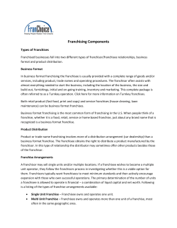 Franchising Components