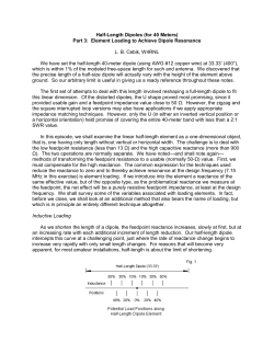 Half-Length Dipoles (for 40 Meters) Part 3