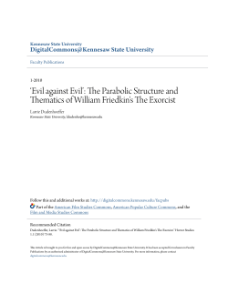 `Evil against Evil`: The Parabolic Structure and Thematics of William