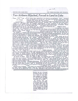 Two Airliners Hijacked, Forced to Land in Cuba