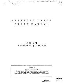 American Labor - University of California, Berkeley