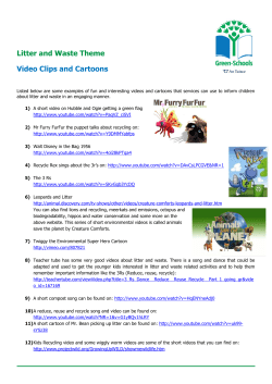 Litter and Waste Theme Video Clips and Cartoons