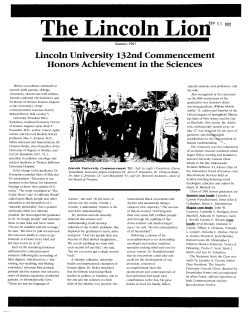 Summer - Lincoln University