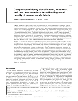 Comparison of decay classification, knife test, and two