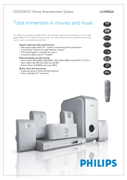 Total immersion in movies and music