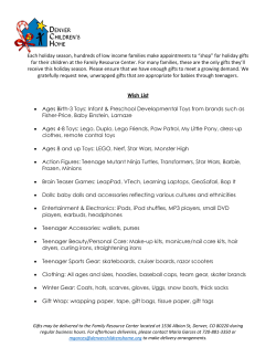 for holiday gifts for their children at the