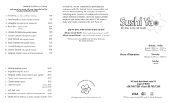 Dine In | Take Out - Sushi Ya :: All You Can Eat Sushi