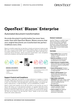 OpenText: Blazon Enterprise