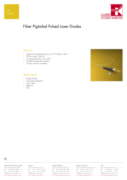 Pigtailed Pulsed Laser Diodes