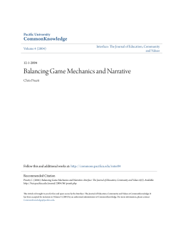 Balancing Game Mechanics and Narrative