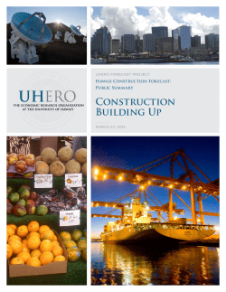 Hawaii Construction Forecast