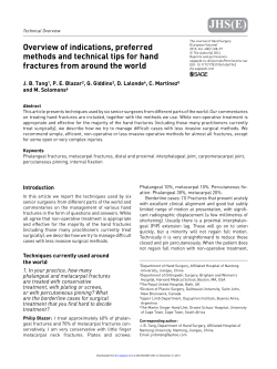 finger and hand fractures around the world