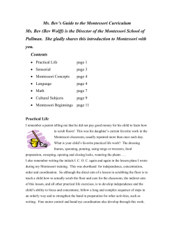 Here - Montessori School of Pullman