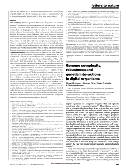 Genome complexity, robustness and genetic