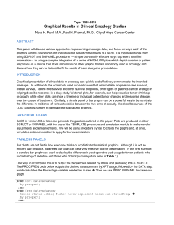 Graphical Results in Clinical Oncology Studies