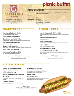 picnic buffet - Goeglein`s Catering