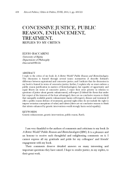concessive justice, public reason, enhancement, treatment.