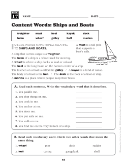 Content Words: Ships and Boats 17