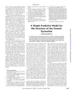 A Simple Predictive Model for the Structure of the Oceanic Pycnocline
