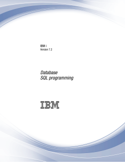 IBM i: SQL programming