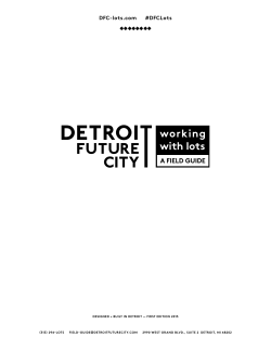 (DFC) Field Guide - Building Detroit