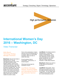 International Women`s Day 2016 &ndash; Washington, DC