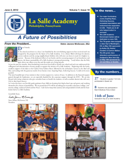 Newsletter - La Salle Academy