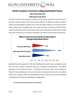 North Carolina`s Favorite College Basketball Teams