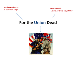 For the Union Dead - AdvancedEnglishYear11