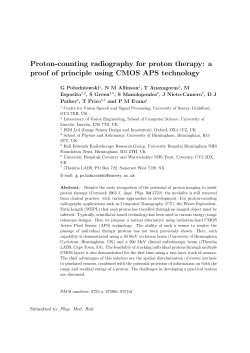 Proton-counting radiography for proton therapy