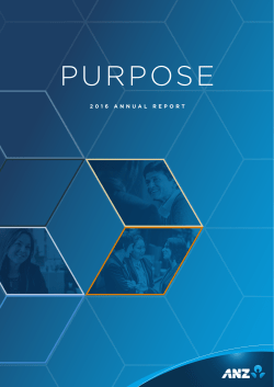 PURPOSE - ANZ Shareholder Centre