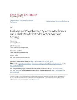 Evaluation of Phosphate Ion-Selective Membranes and Cobalt
