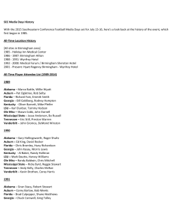 SEC Media Days History With the 2015 Southeastern Conference