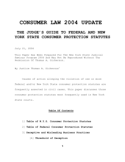 consumer law 2004 update