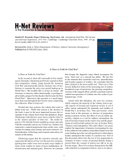 Is There in Truth No Total War? - H-Net