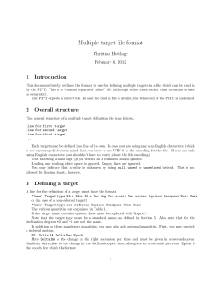 Multiple target le format