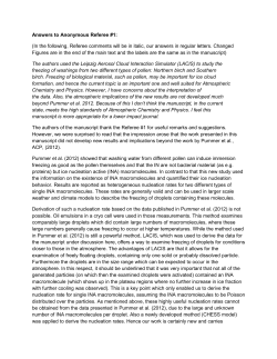 Answers to Anonymous Referee #1: (In the following, Referee